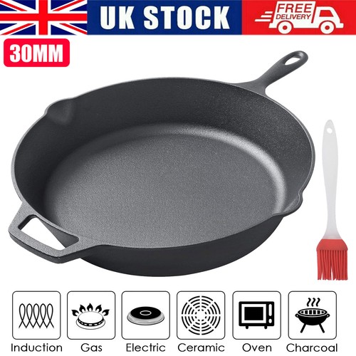 30cm pre seasoned cast - 30cm, iron