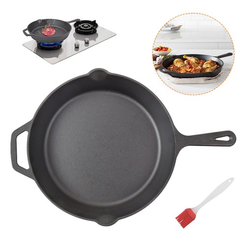 Large cast iron skillet - large,