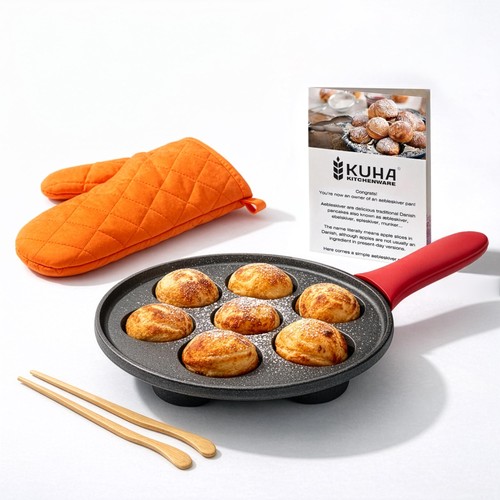 Cast iron aebleskiver - iron, pan
