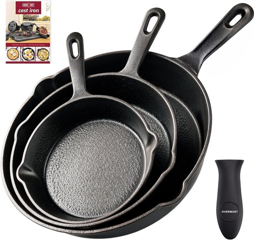 Cast iron skillet - cast, set