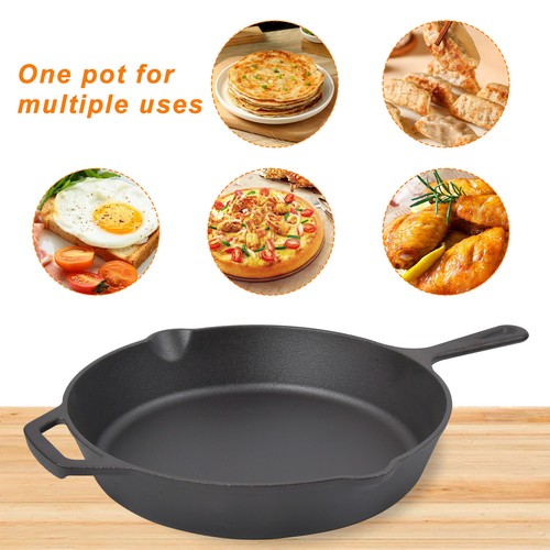 Cast iron skillet inch - cast,