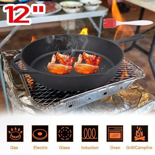 Large cast iron - iron, skillet