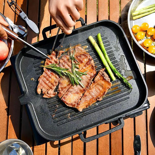 Cast iron griddle pan non - cast,