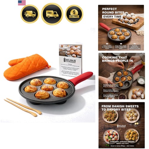 Cast iron aebleskiver - cast, |