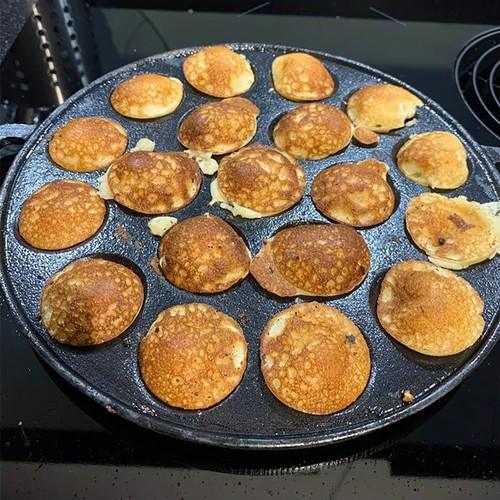 Pre seasoned cast - iron, pancake