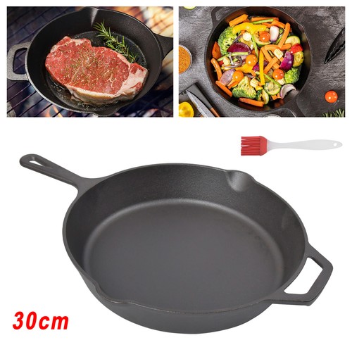 30cm cast iron skillet - cast,