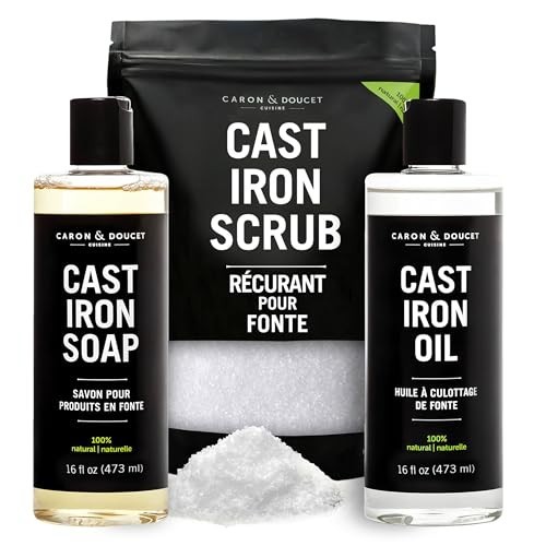 Cast iron care set soap - cast,